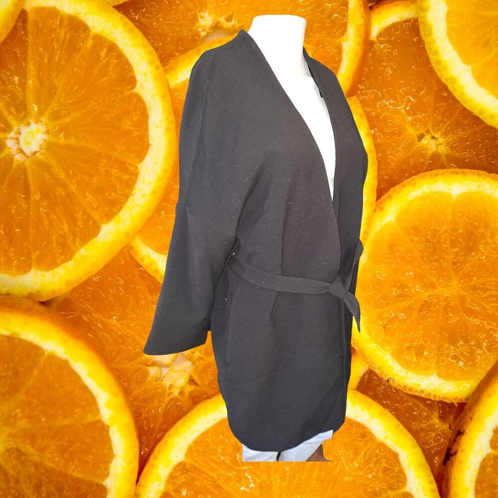 H&M Open Front Belted Lightweight Jacket Size XS
